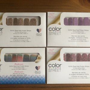 4 Sets of Color Street Nails
